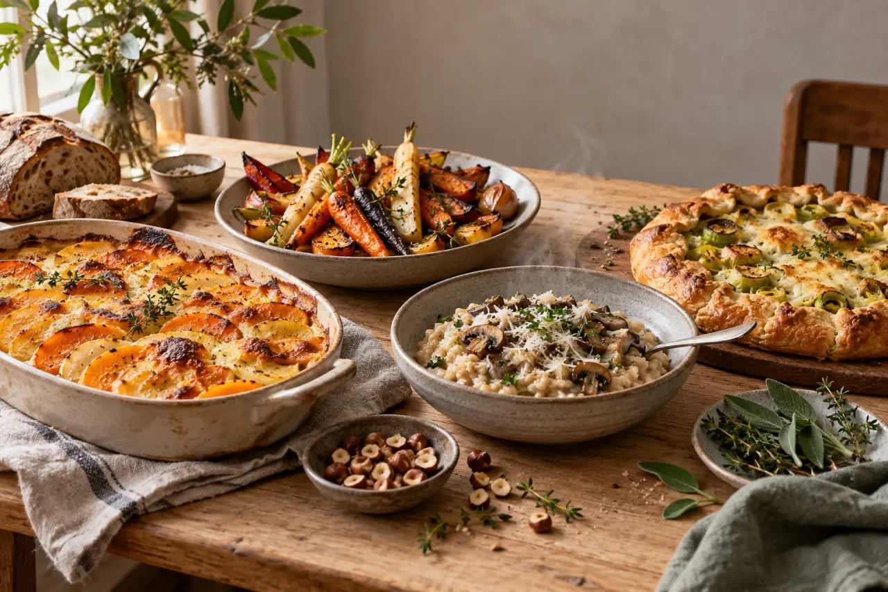 Recettes végétariennes d’hiver : des dîners fondants, dorés et vraiment nourrissants