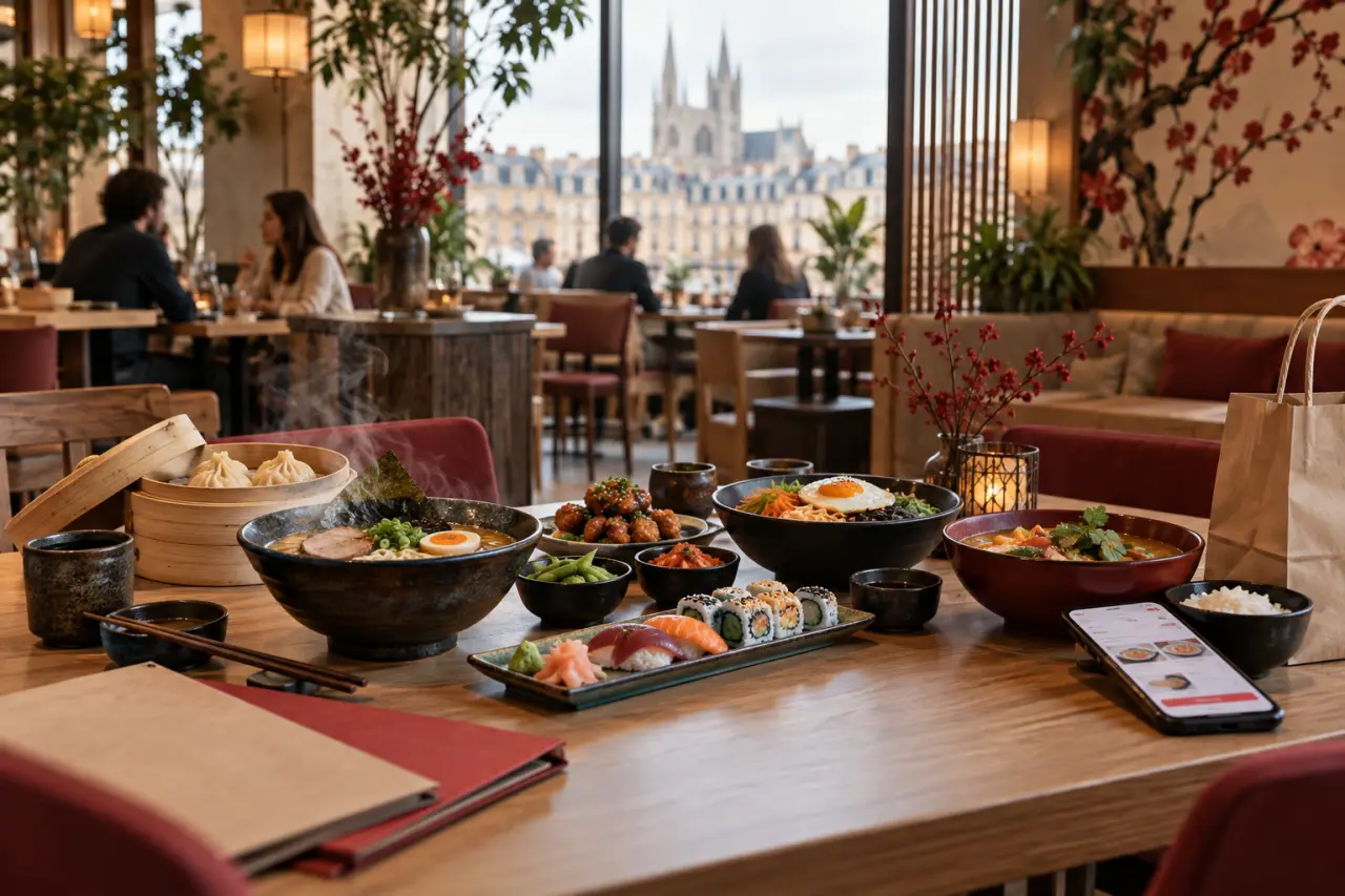 Restaurants asiatiques à Caen : choisissez selon vos envies, votre budget et votre mode de commande