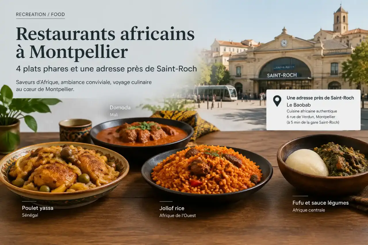 Restaurants africains à Montpellier : 4 plats phares et une adresse près de Saint-Roch