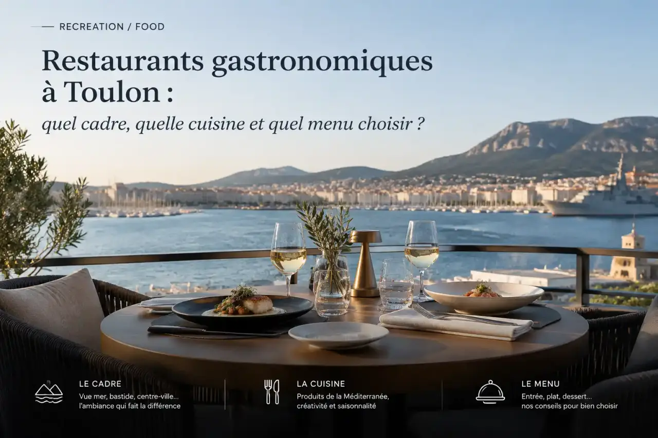 Restaurants gastronomiques à Toulon : quel cadre, quelle cuisine et quel menu choisir ?