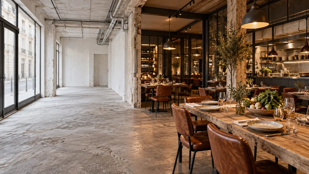 Transformation d’un local vide en restaurant bistronomique Table Urbaine
